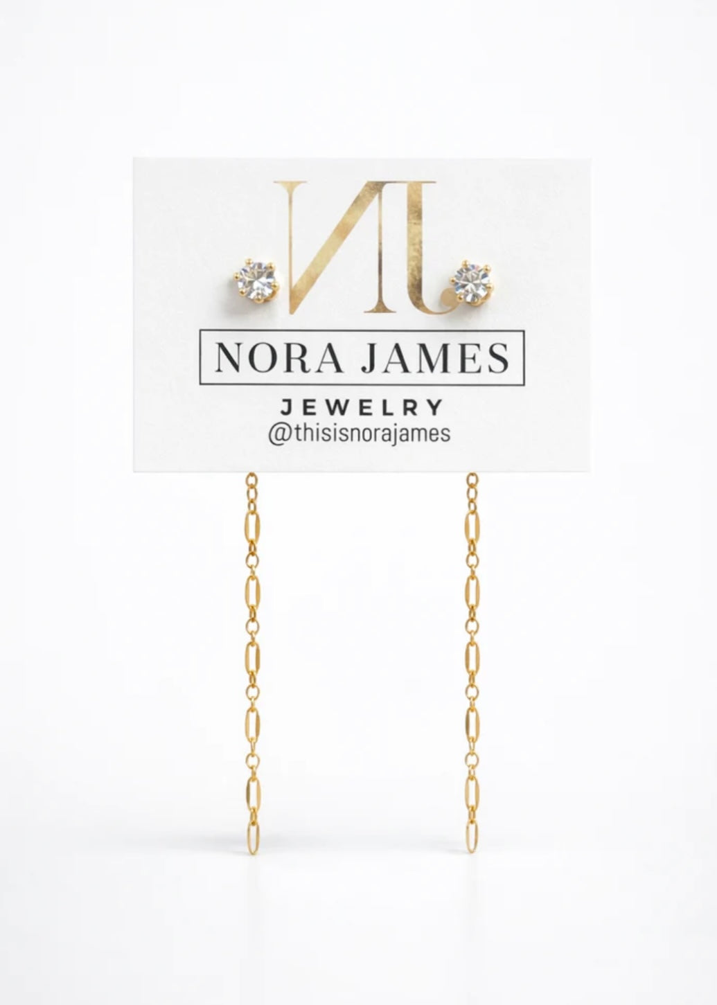 NORA JAMES EVERMORE CHAIN EARRINGS