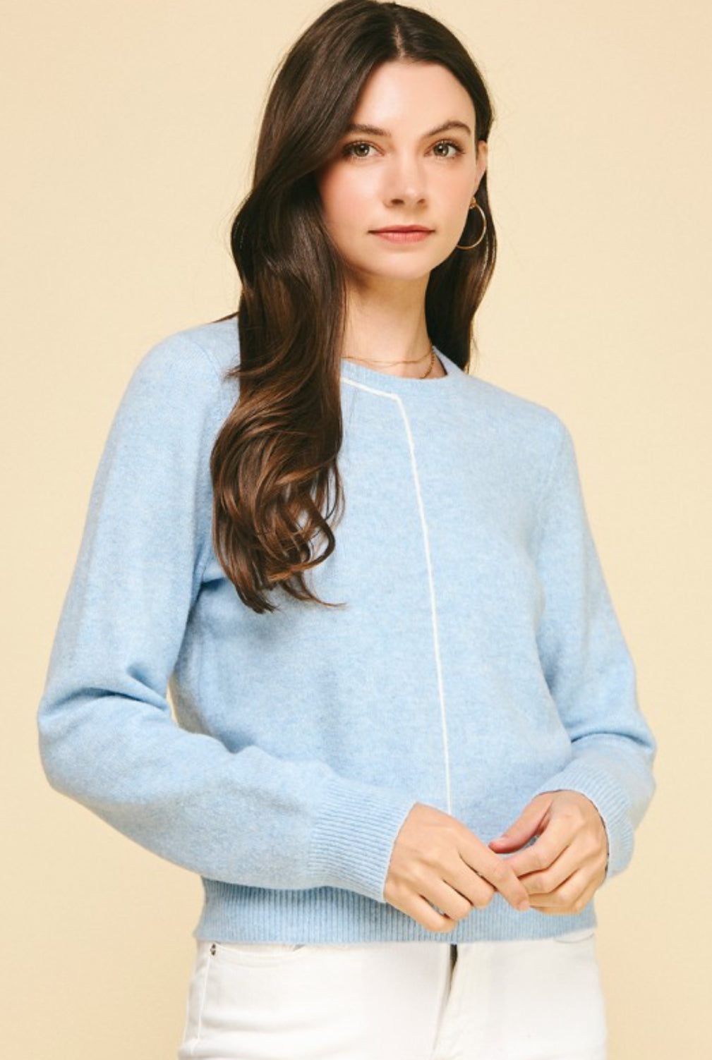 MOLLY SWEATER- LIGHT BLUE