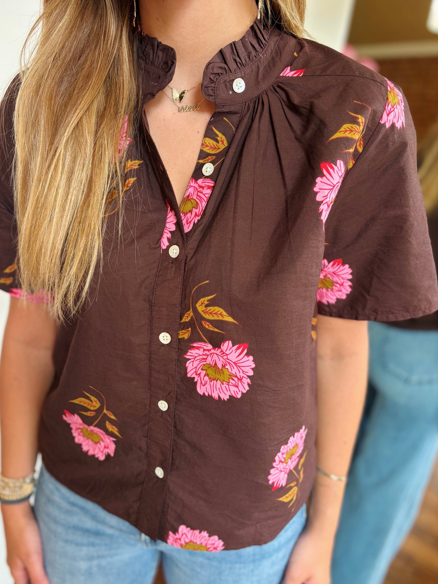PAIGE TOP- BROWN