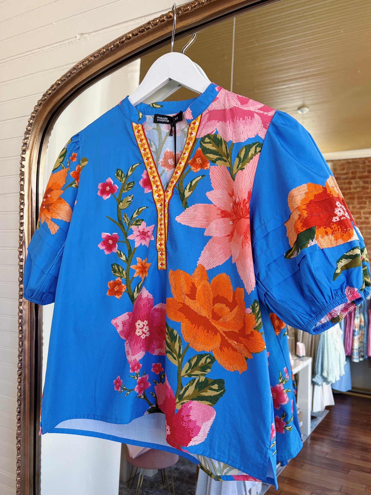 MAUDE VIVANTE RAYA TOP- CAPRI BLOSSOM