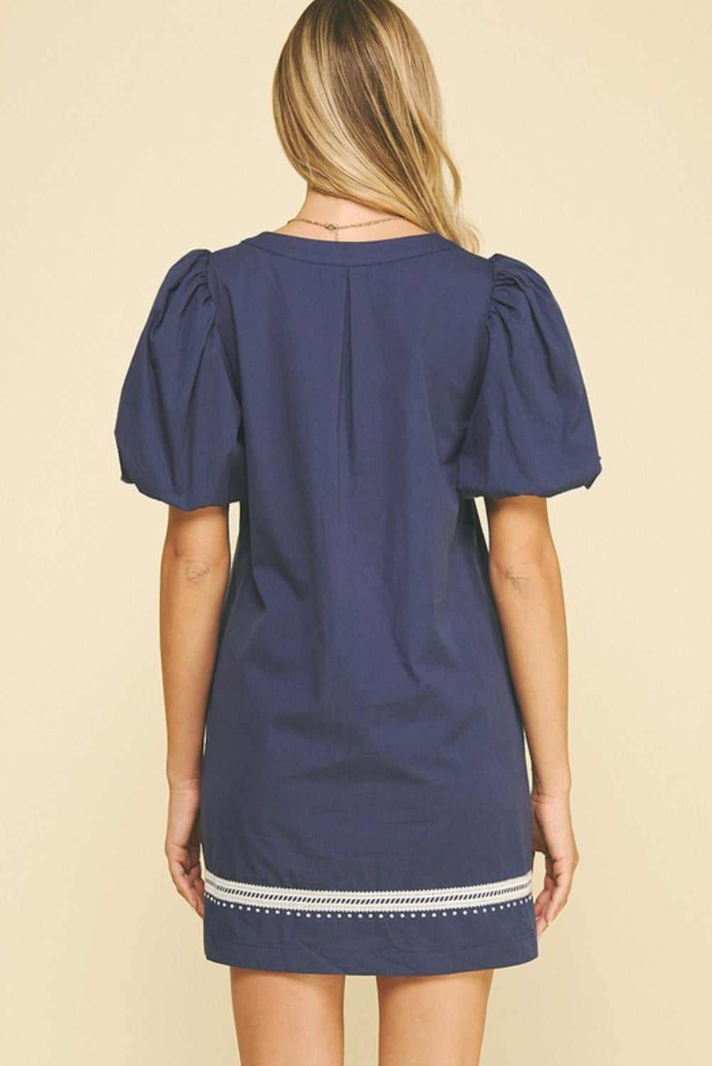 LUCY DRESS- NAVY