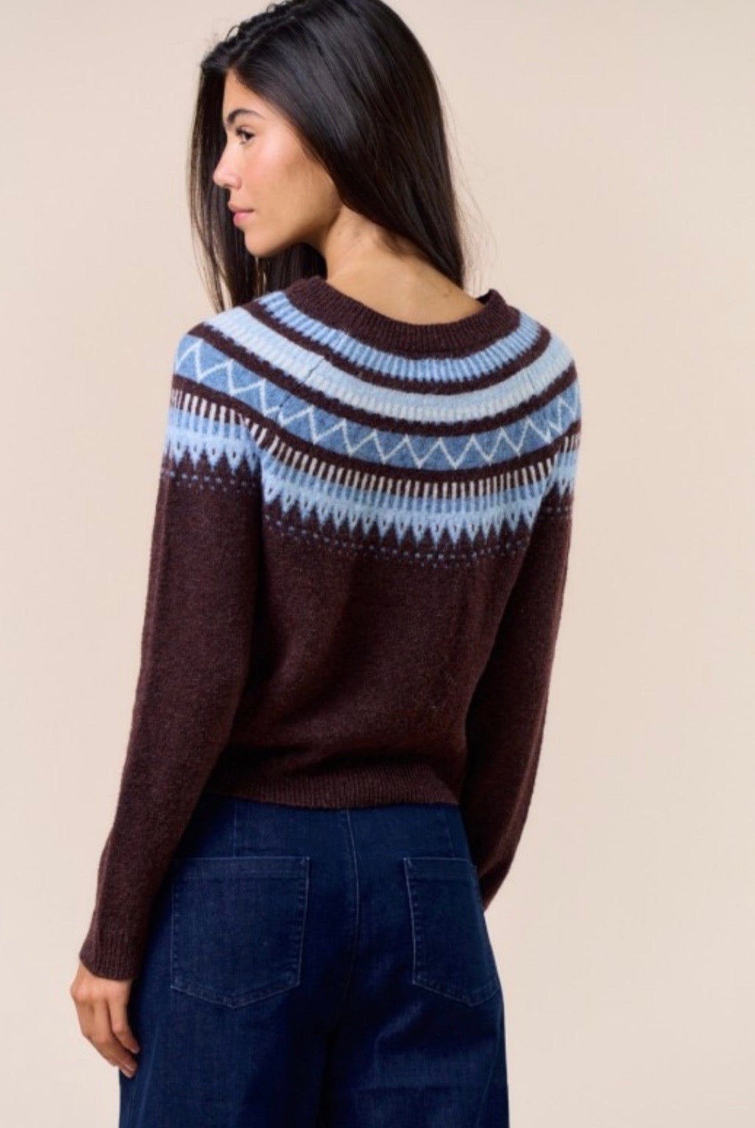 BRITA SWEATER- DARK BROWN