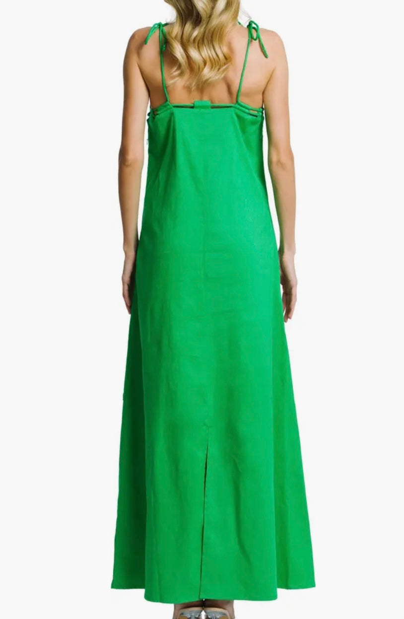 HATTIE MAXI DRESS- GREEN