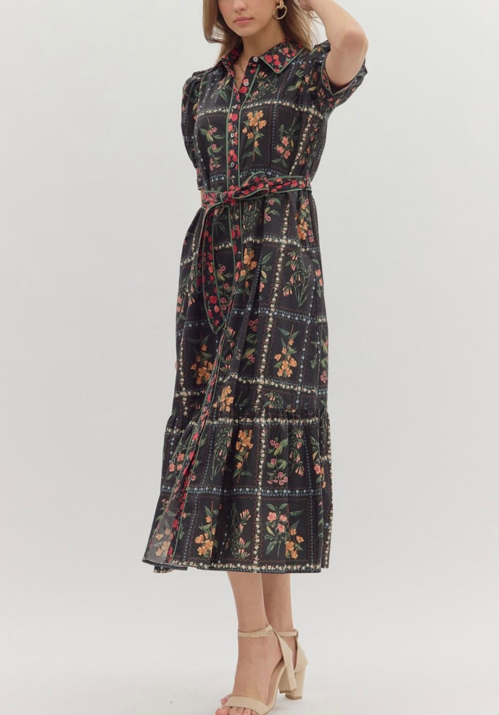 MALLIE DRESS- BLACK