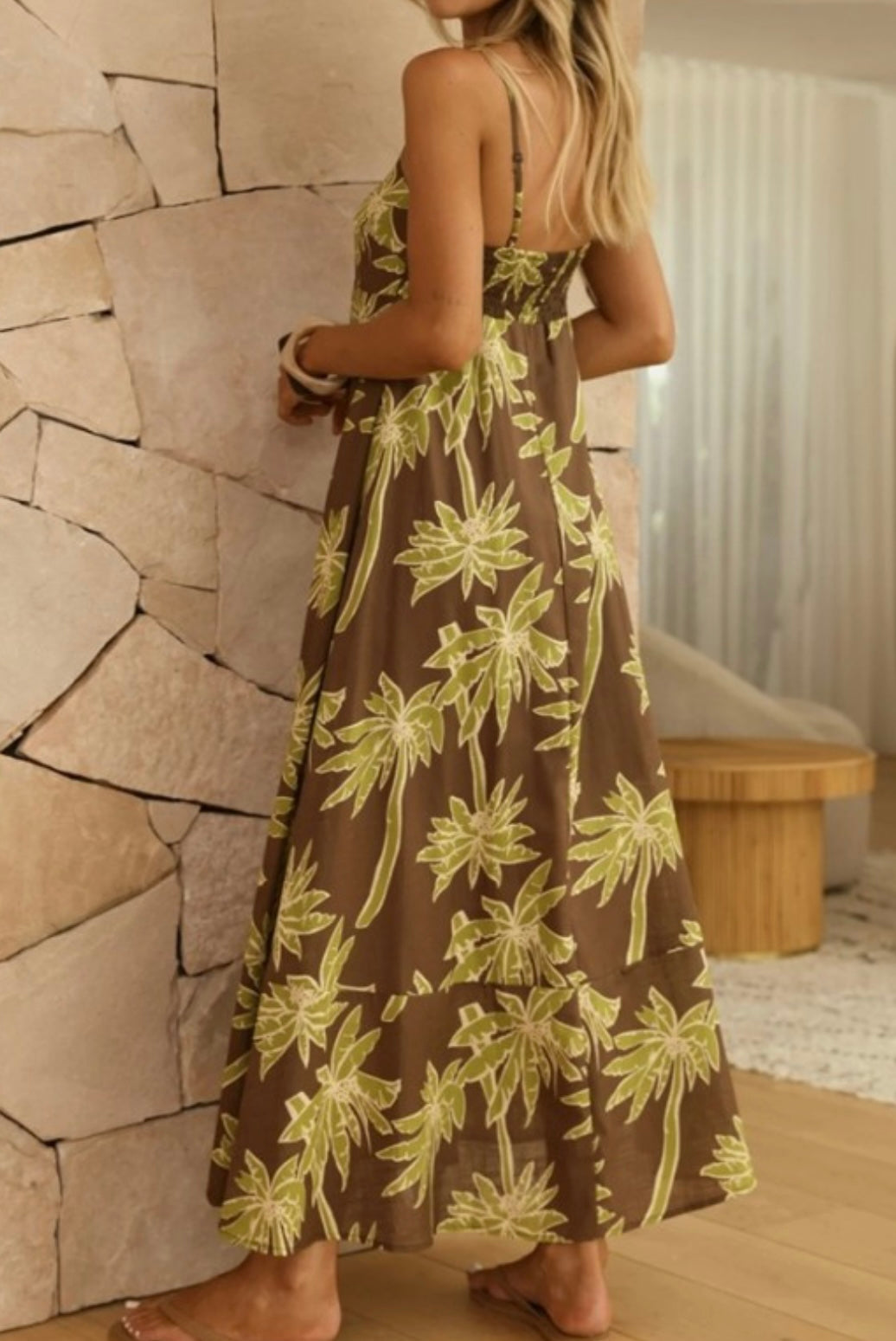 PALM TREE MAXI DRESS