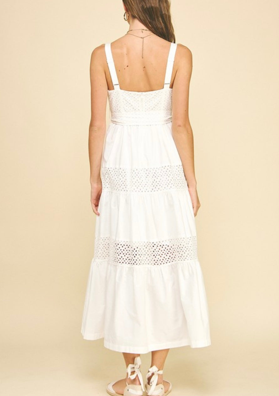JUNE MAXI DRESS- WHITE