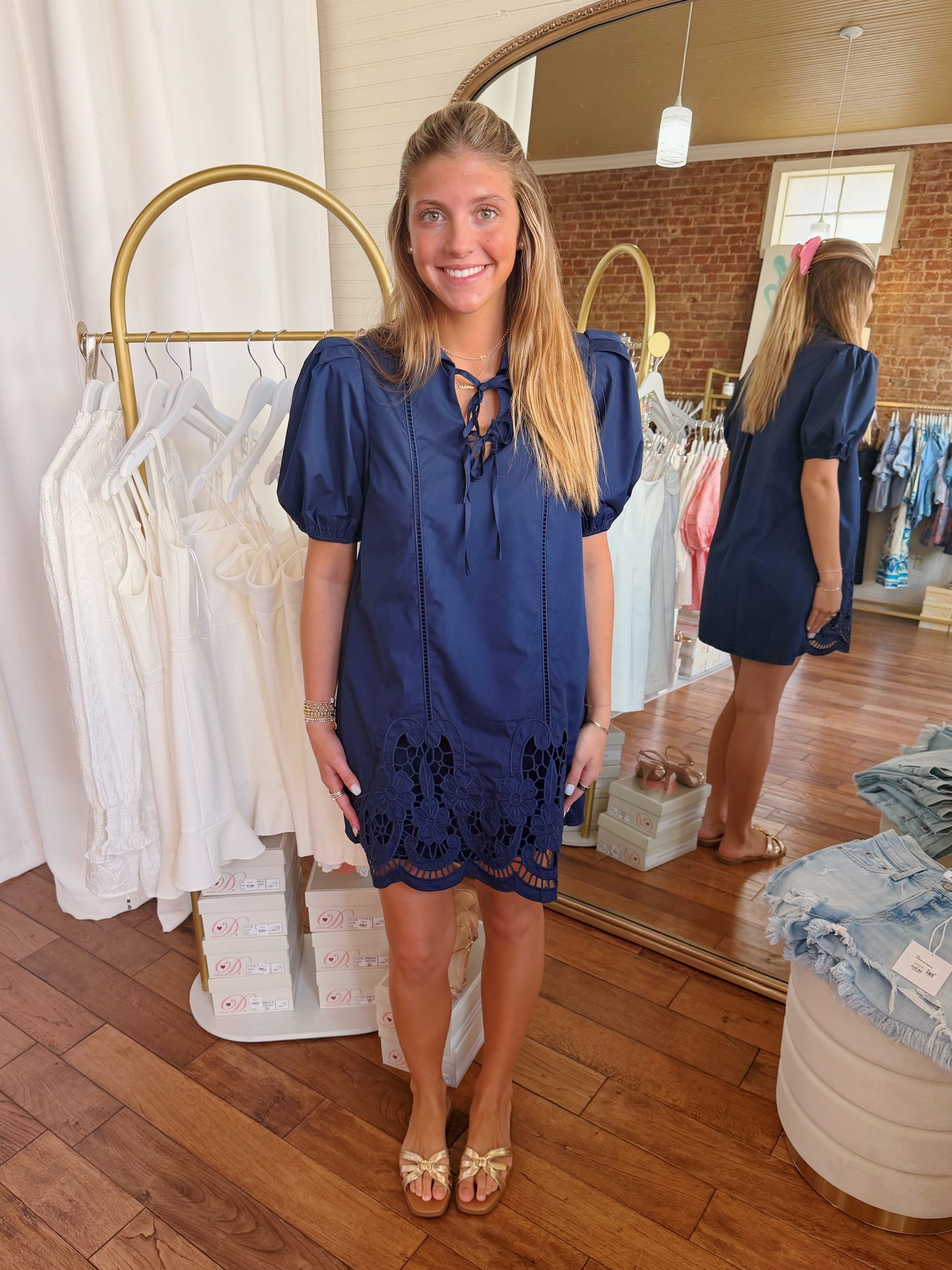 TYLER DRESS- NAVY