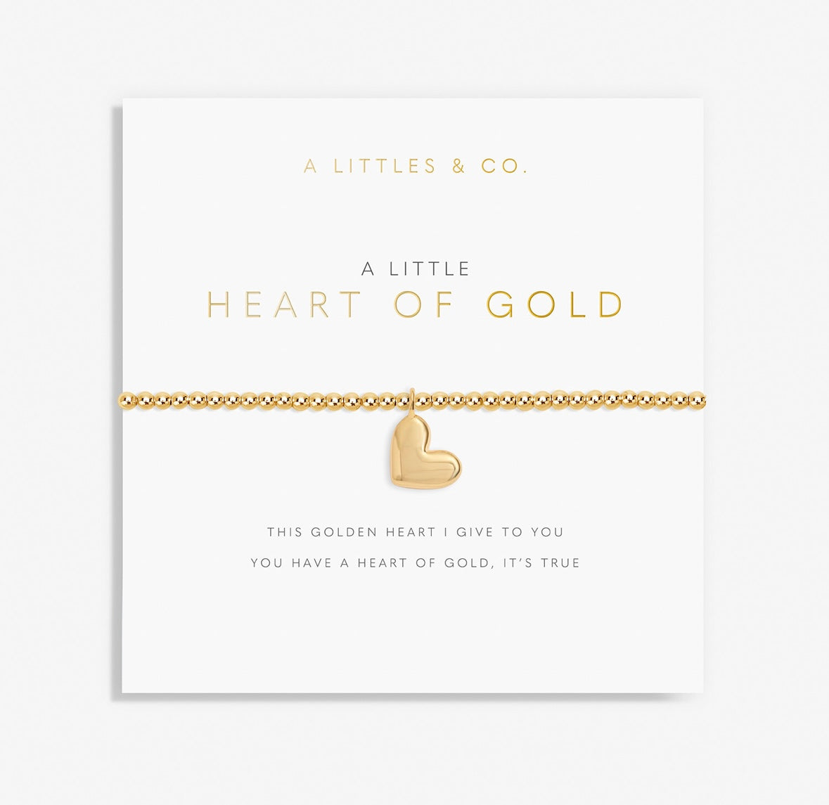 A LITTLE 'HEART OF GOLD' BRACELET