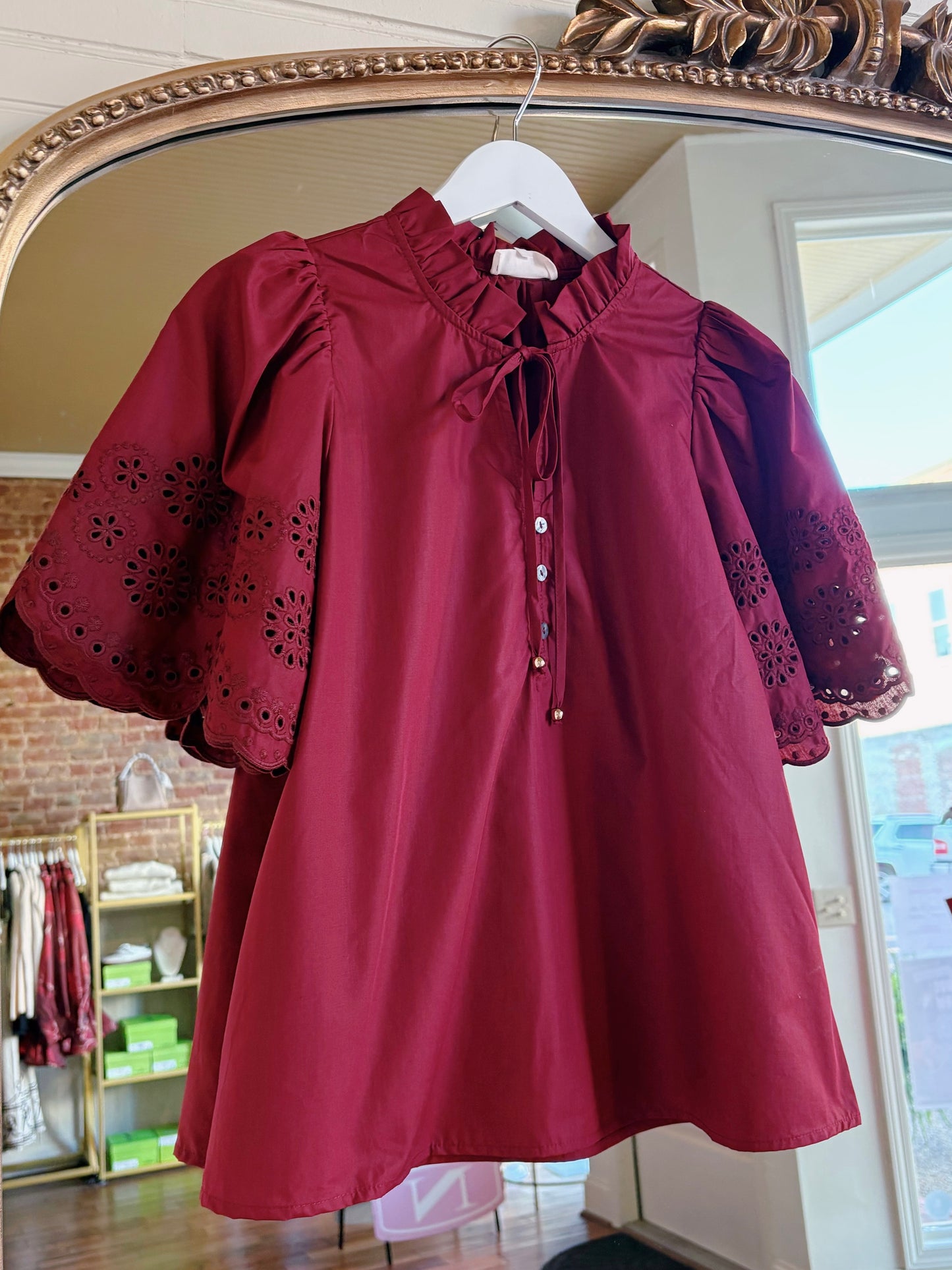 KELLEN TOP- BURGUNDY