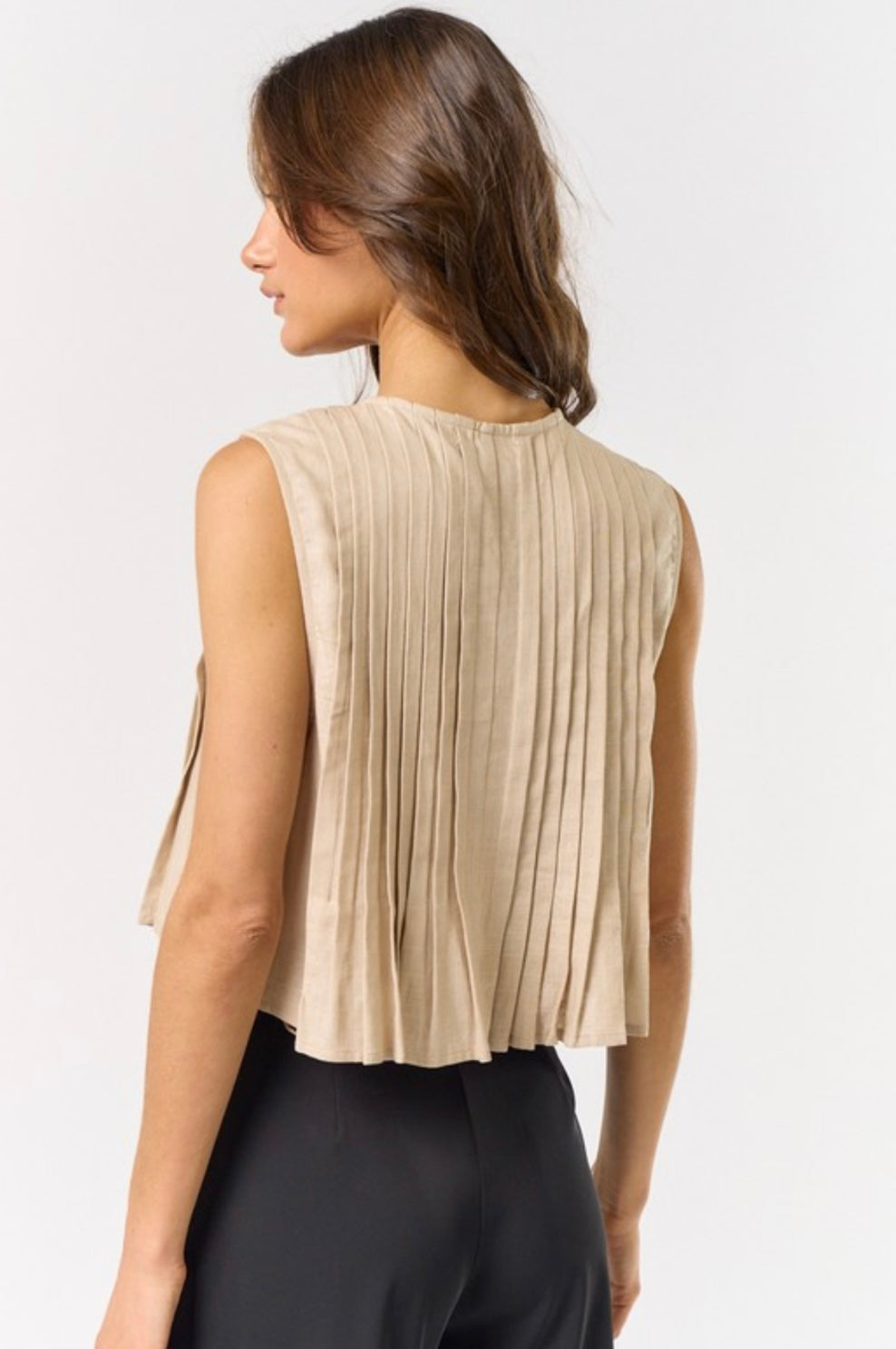 RILEY TOP- TAUPE