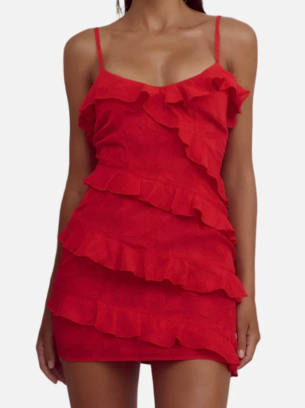 AISHA MINI DRESS- RED