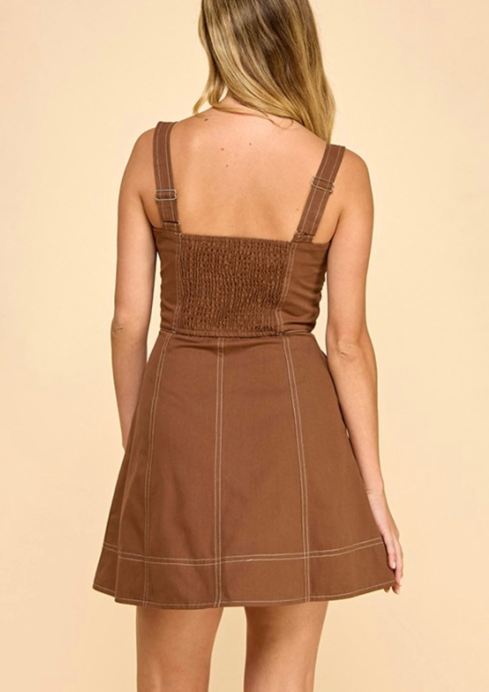 COURTNEY DRESS- MOCHA