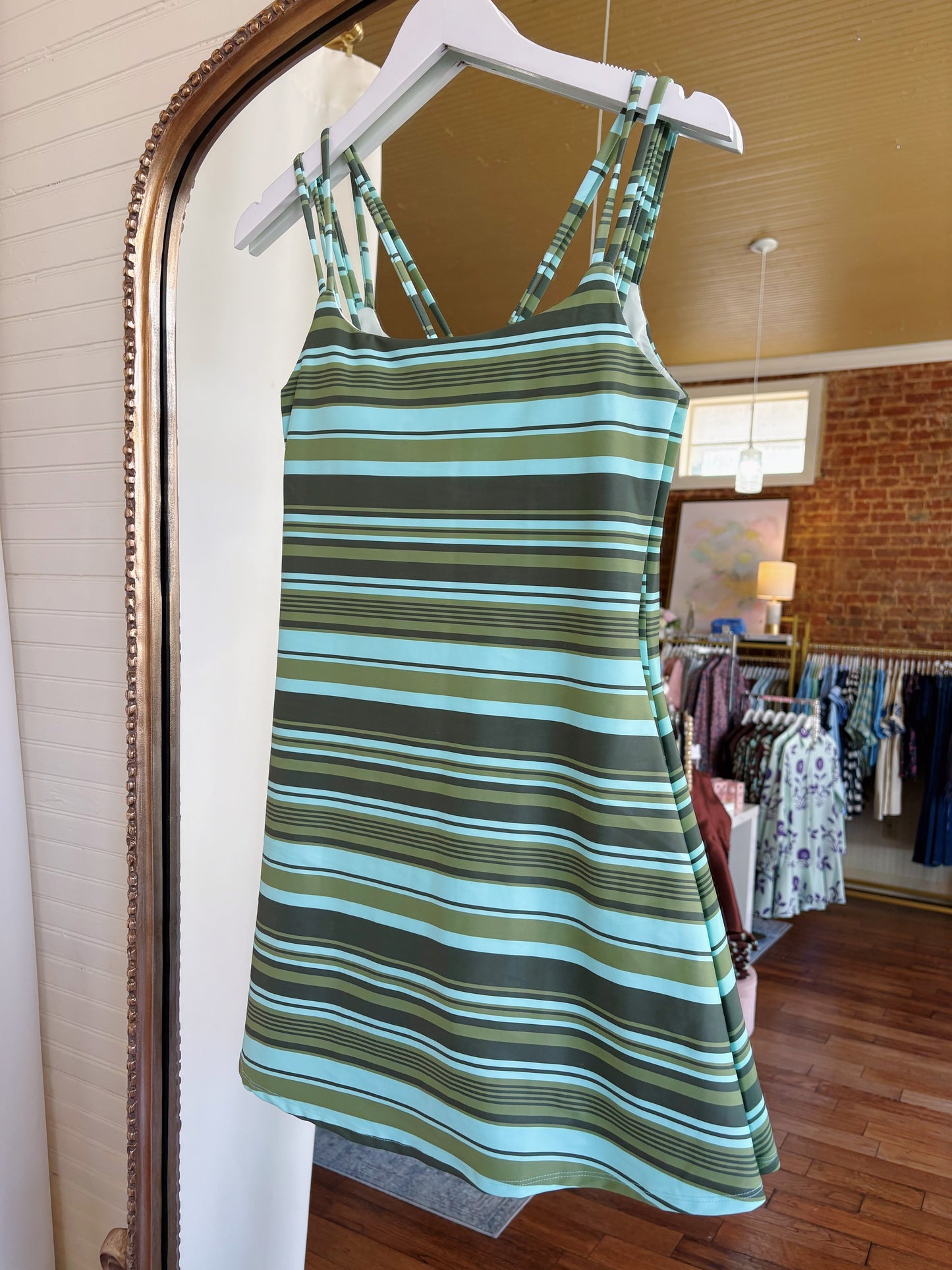 LANGLEY ATHLETIC DRESS- BLUE/GREEN