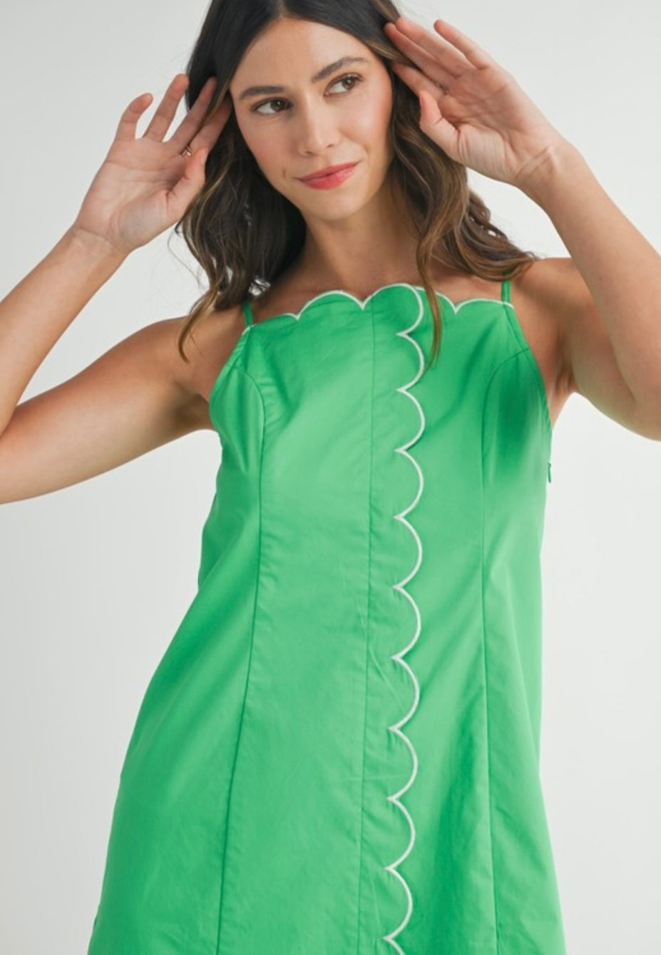 KELLY GREEN MINI DRESS