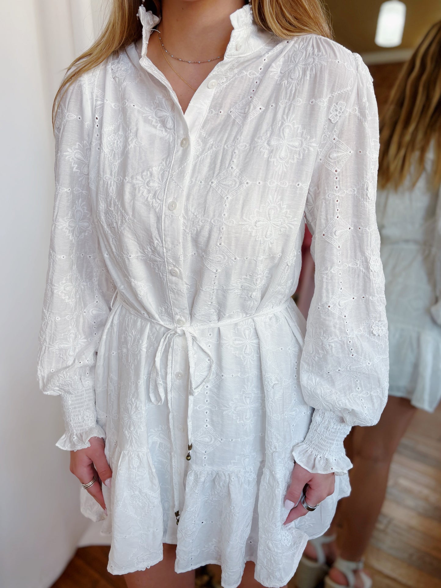 HOPE DRESS- OFF WHITE