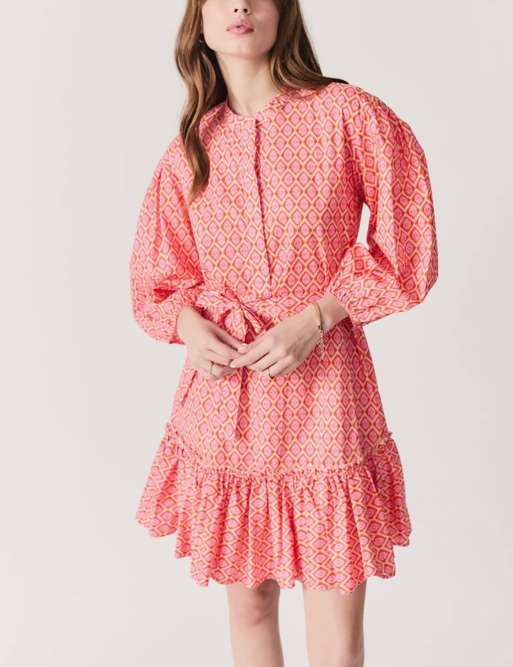 PRINTED PINK CRUZ DRESS