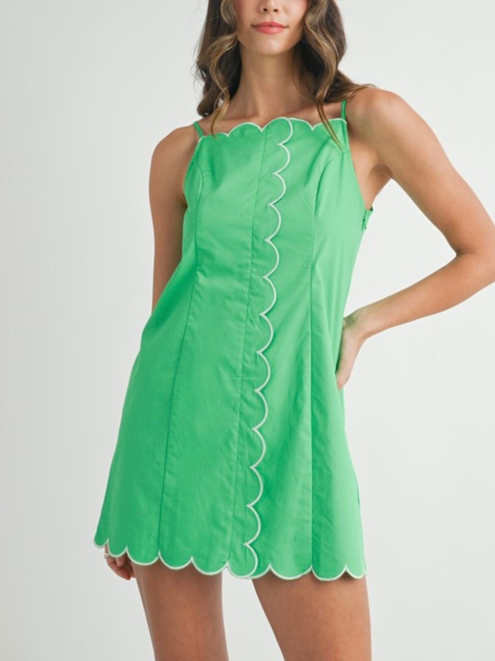 KELLY GREEN MINI DRESS