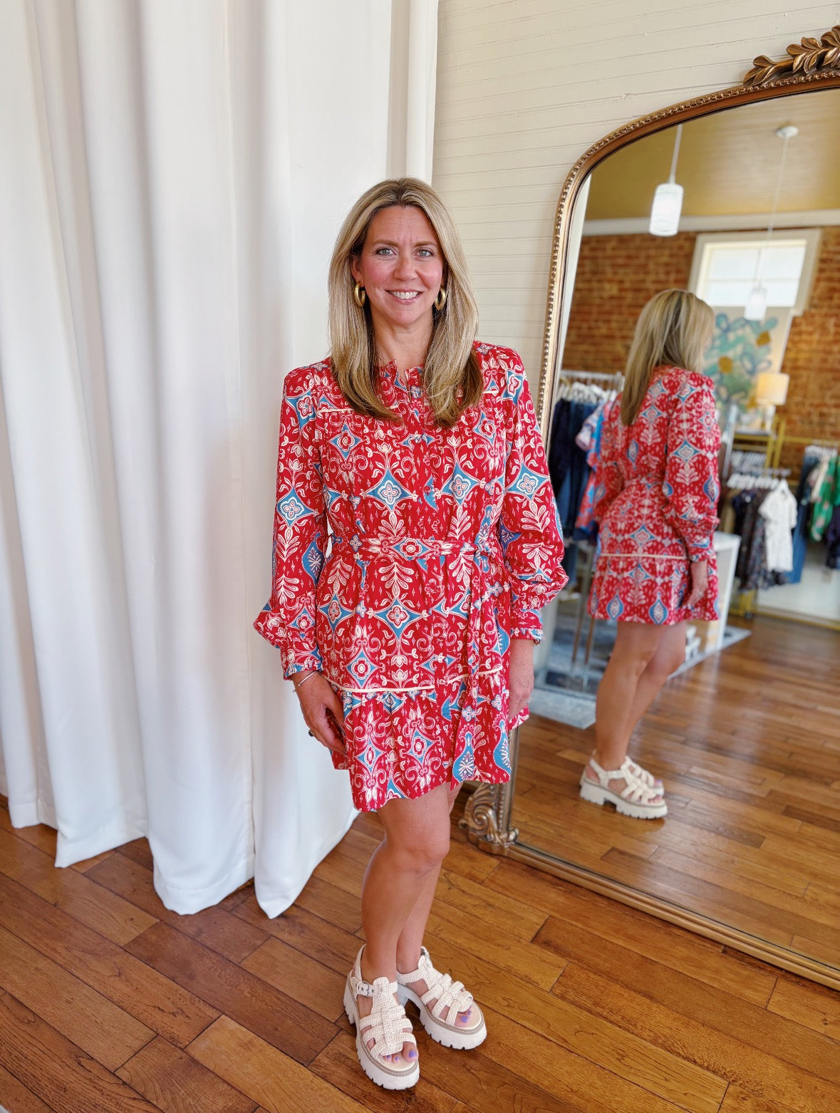 HARKINS DRESS- RED