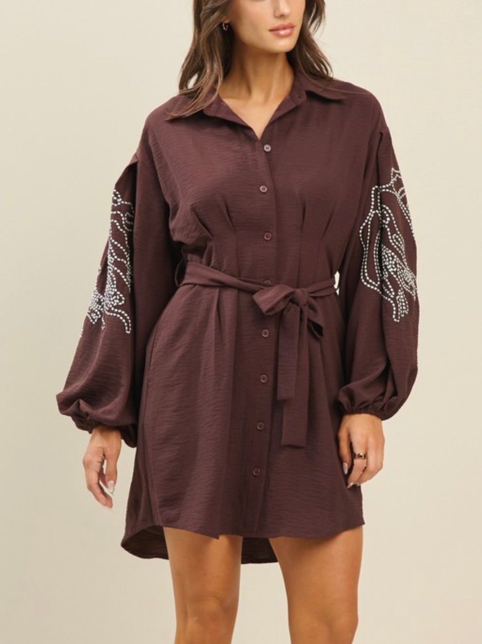 AUSTIN DRESS- BROWN