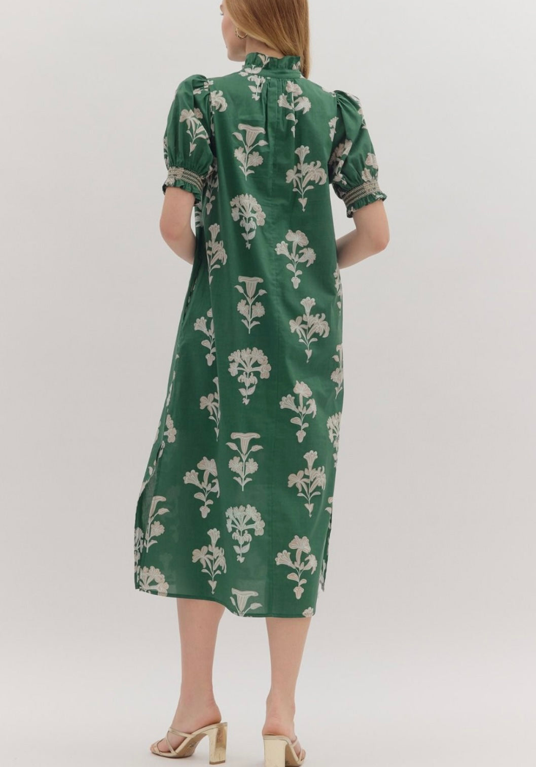 VIRGINIA DRESS- HUNTER GREEN