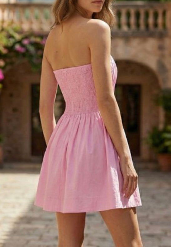 MADELINE MINI DRESS- PINK