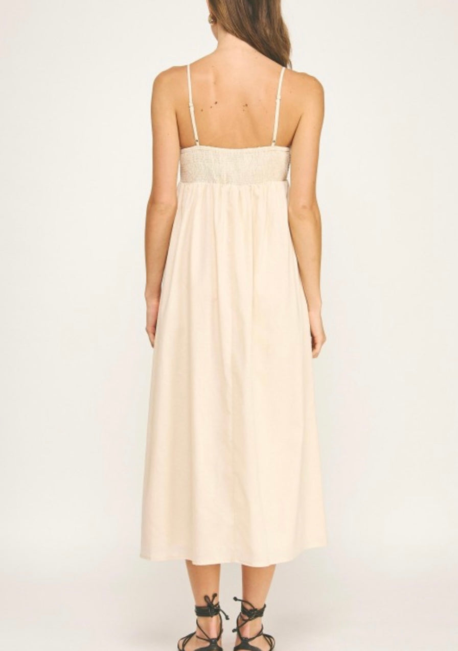 MOLLY MIDI DRESS- SAND