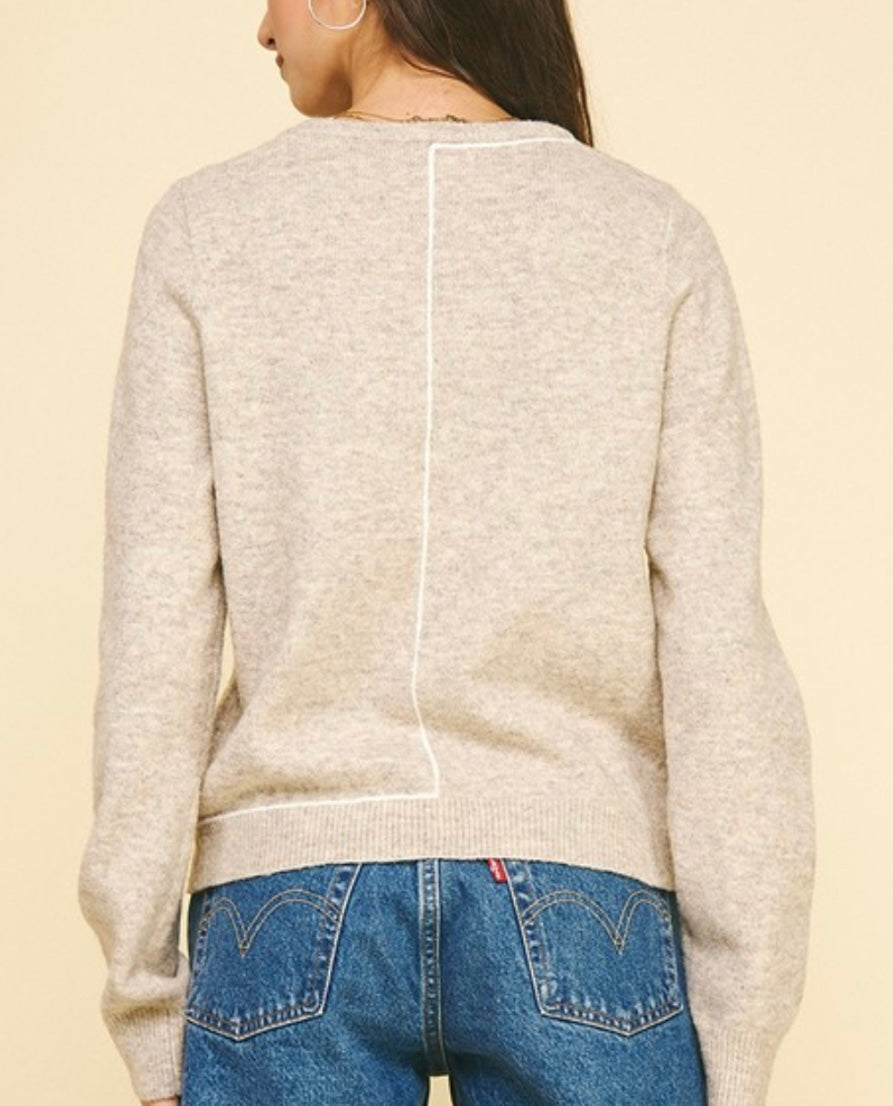 MOLLY SWEATER- OATMEAL