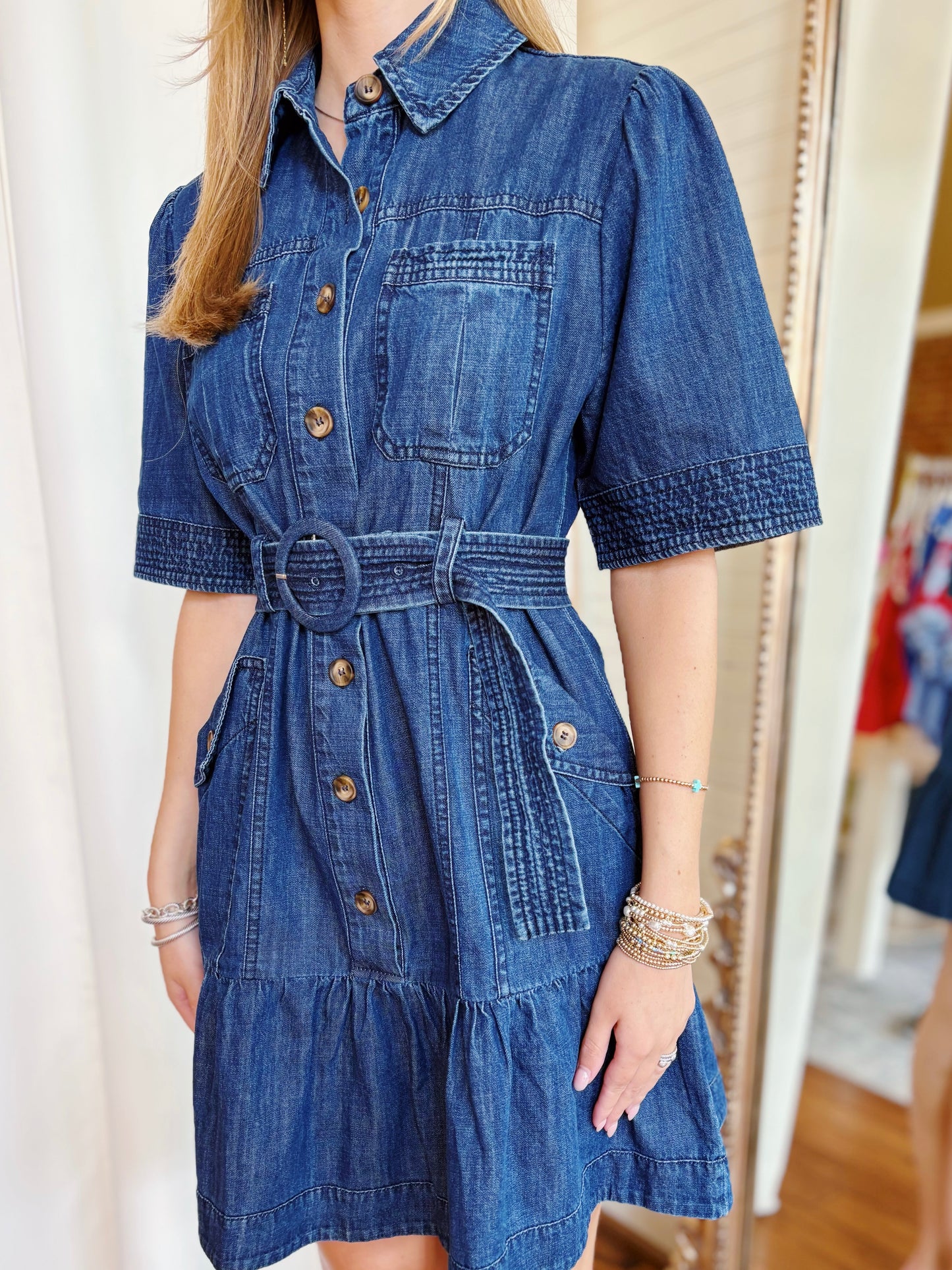 LAINEY DENIM DRESS