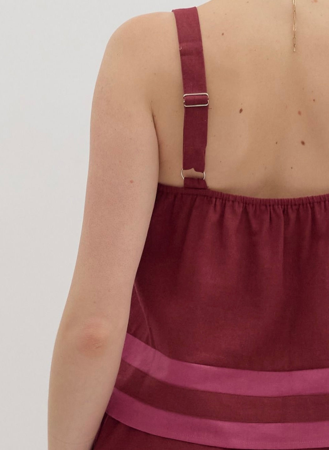 MAISIE TOP- MAROON