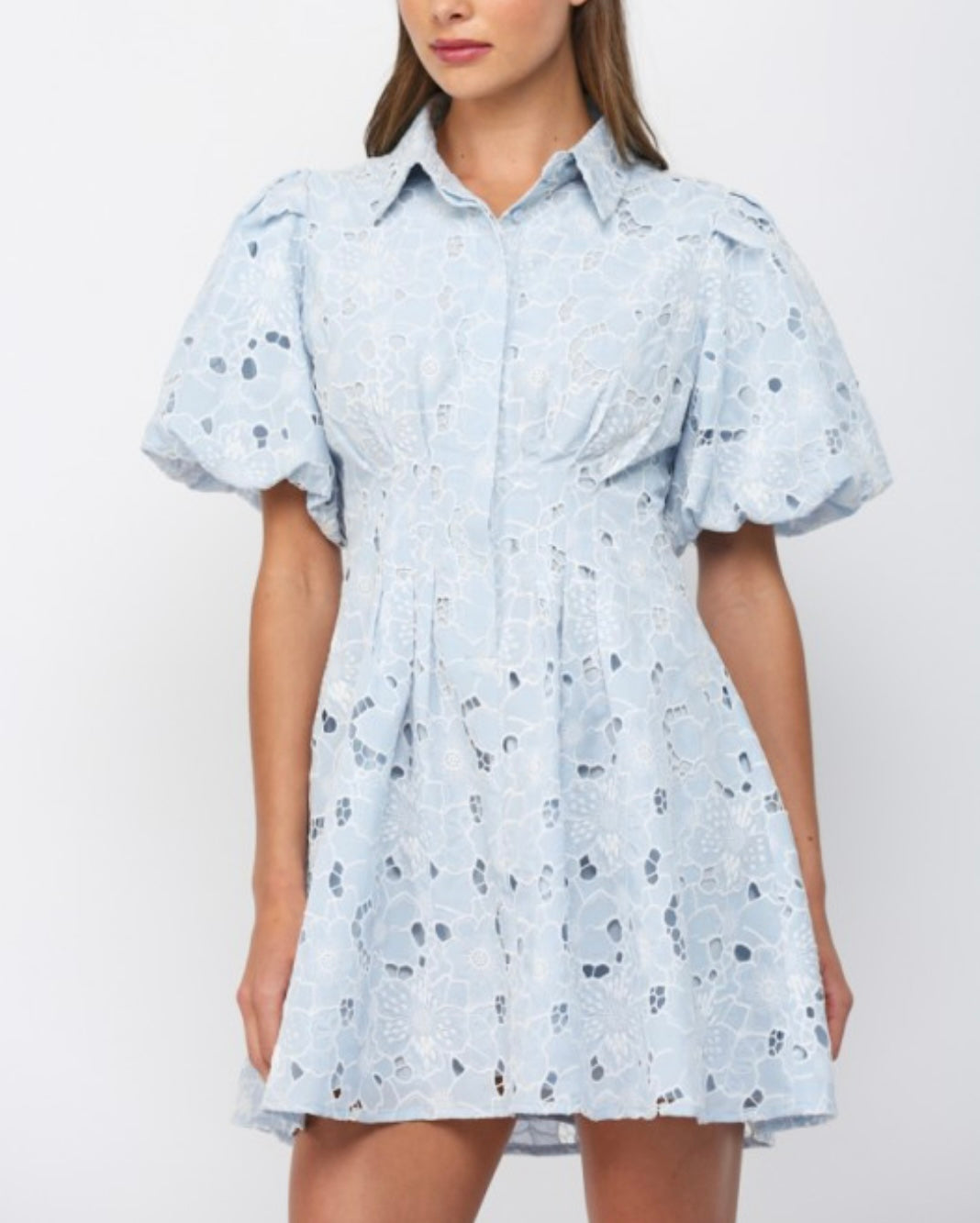 FLEUR DRESS- LIGHT BLUE