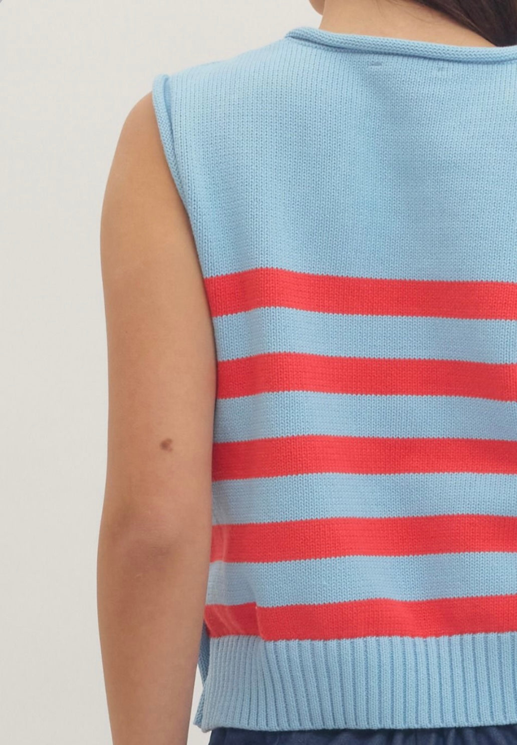MARTHA TOP- POWDER BLUE