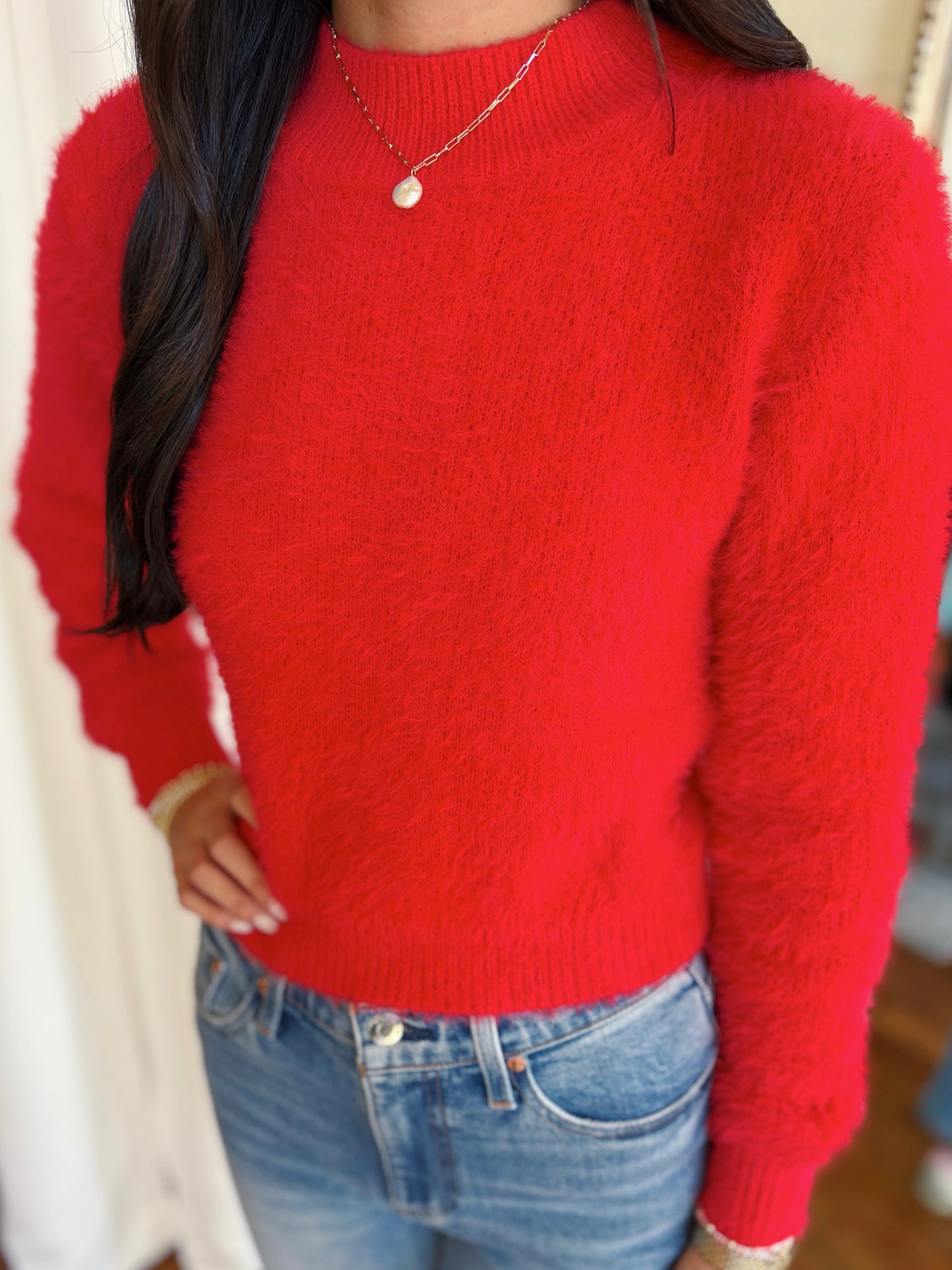 JOY SWEATER- RED