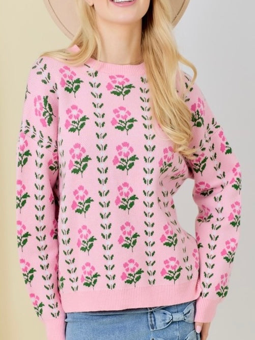 NORA SWEATER- PINK