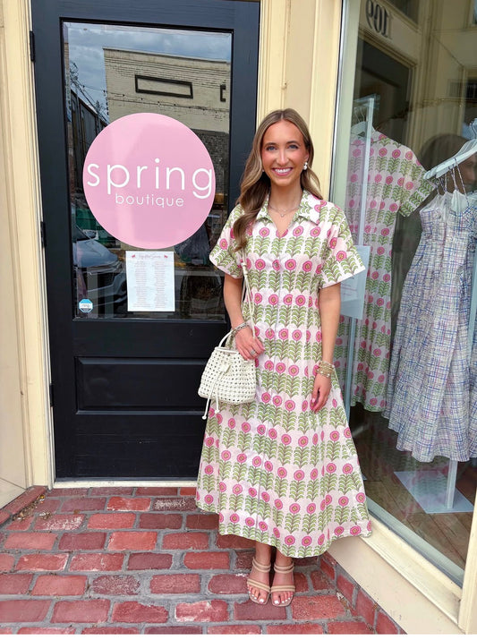 MIRIAM DRESS- PINK