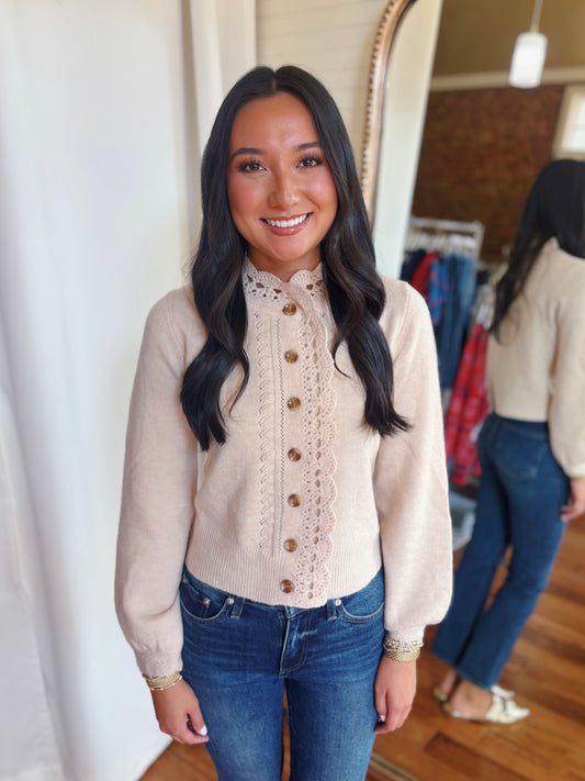 MAUDIE CARDI- CREAM