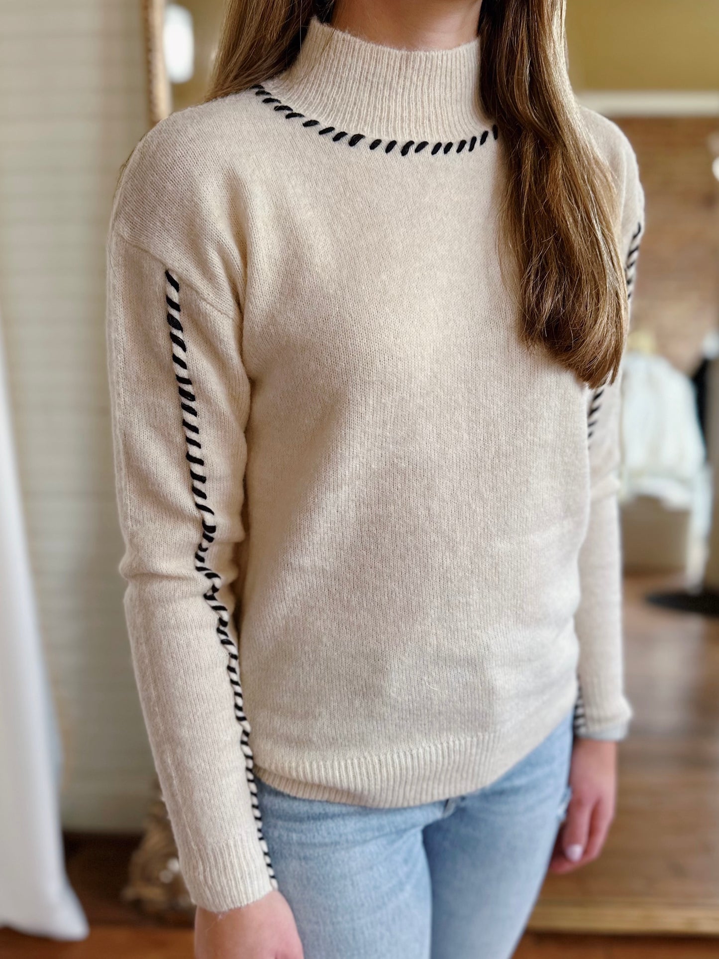 BRITT SWEATER- IVORY