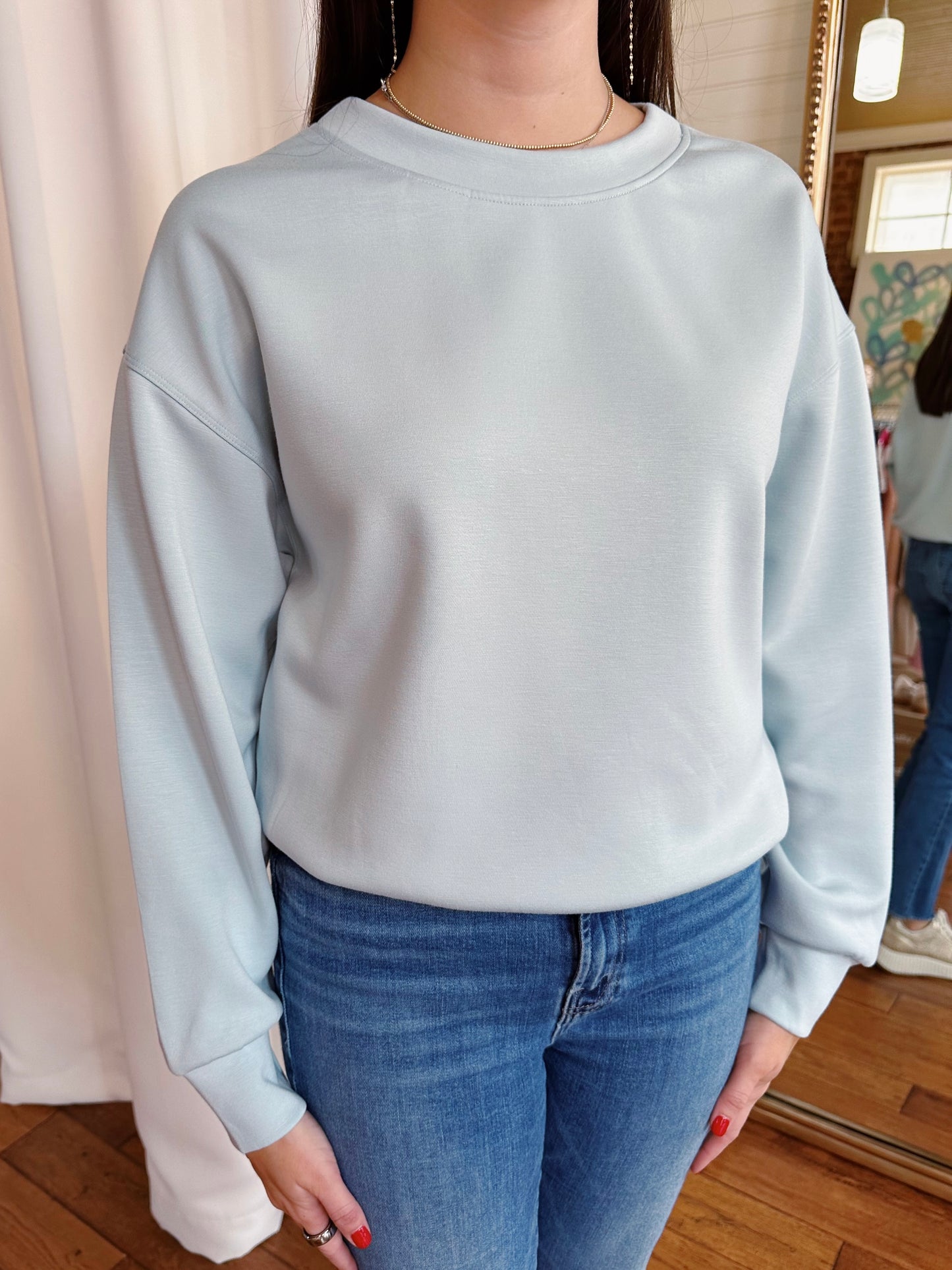 SCUBA SWEATSHIRT- LIGHT BLUE