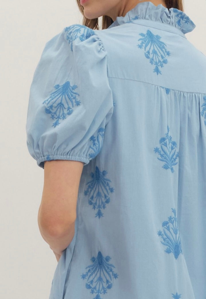 BOTANICAL MIDI DRESS