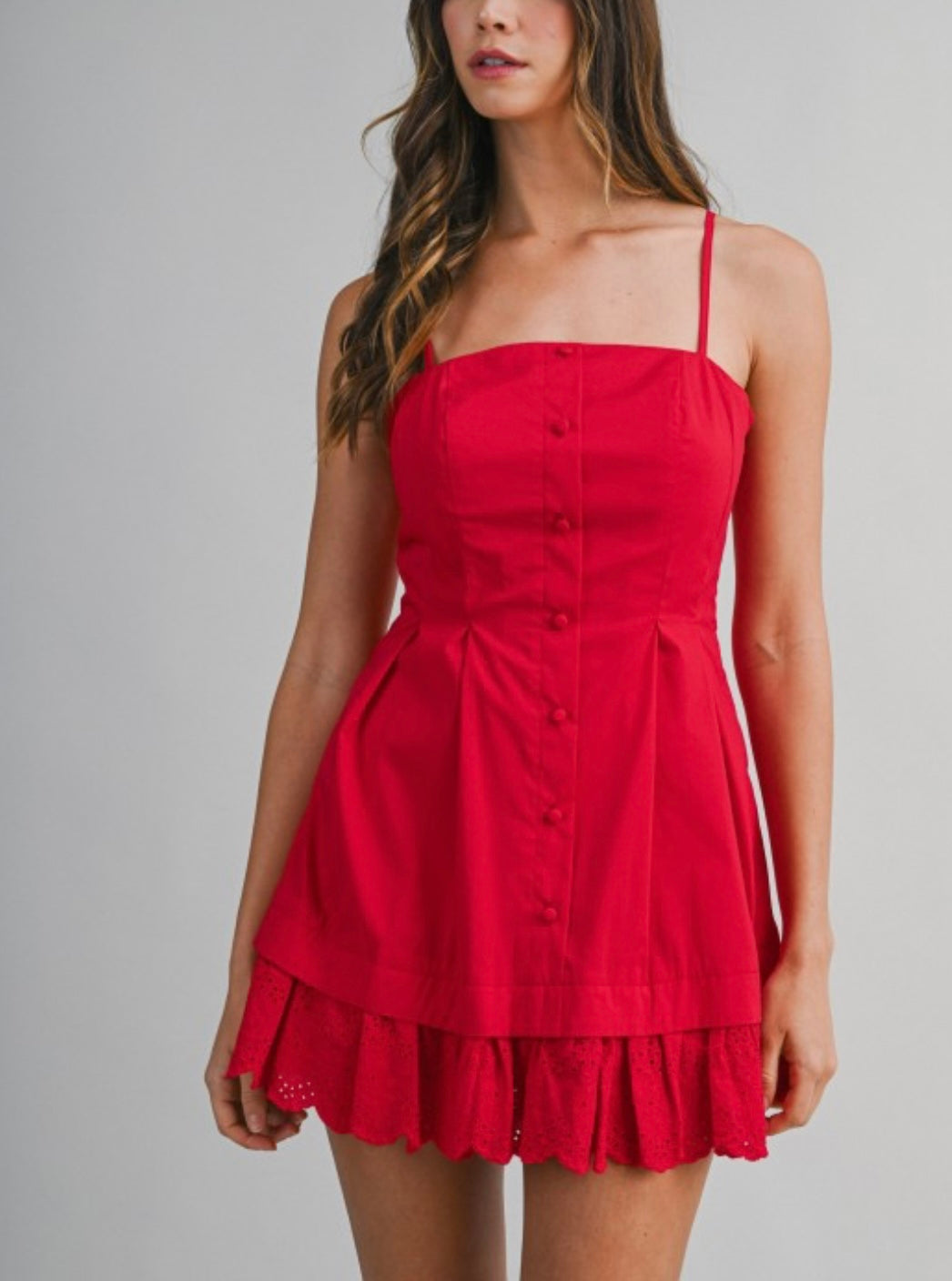 EMORY MINI DRESS- RED
