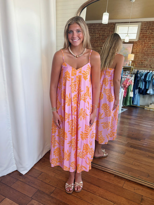 HAZEL DRESS- PINK FLORAL