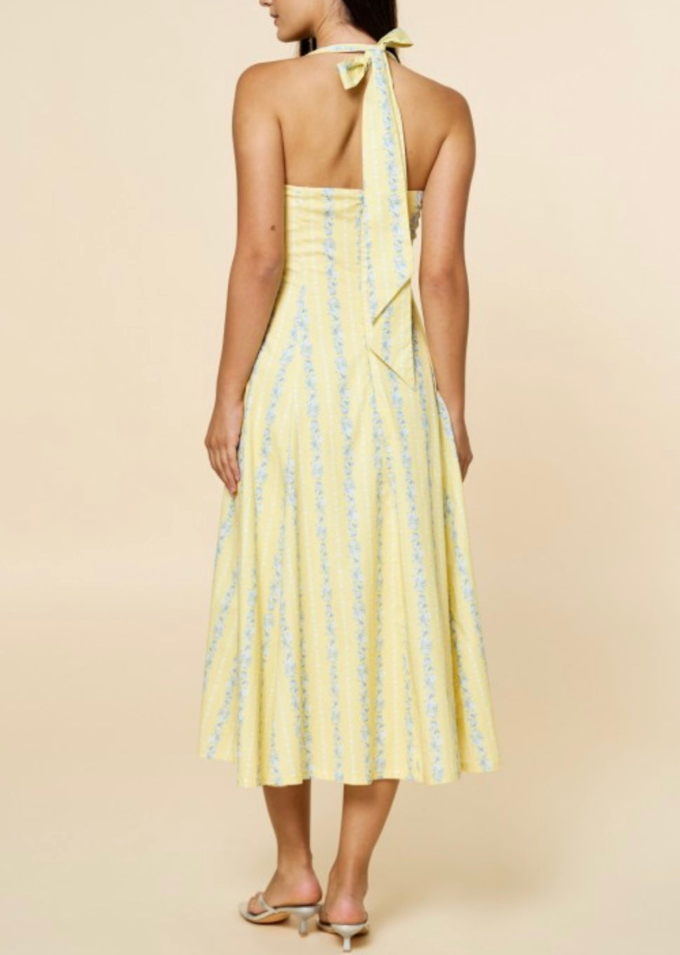 SIMS MIDI DRESS- YELLOW