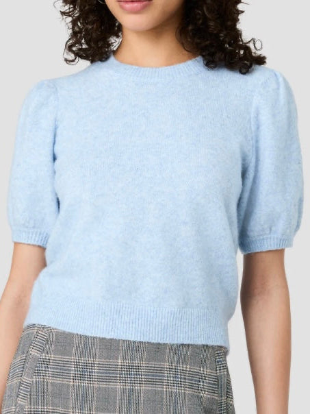 FRENCH CONNECTION YULIA SWEATER TOP- GLACIAL BLULE