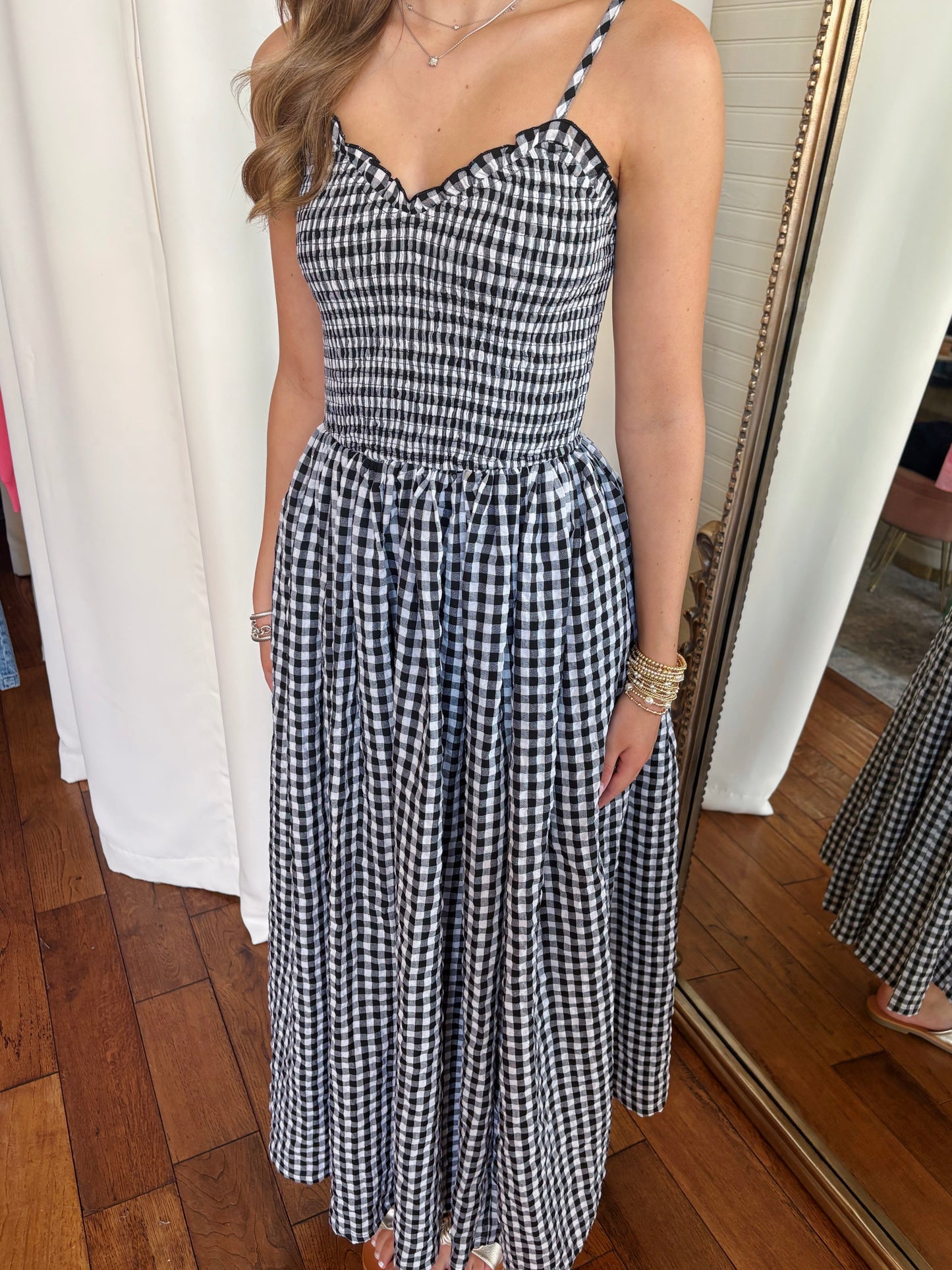 MAMIE MAXI DRESS- BLACK/WHITE