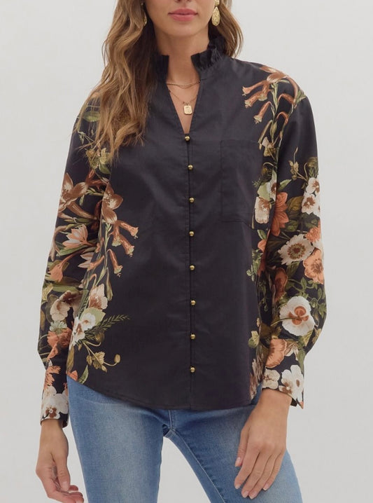 ANNA TOP- BLACK