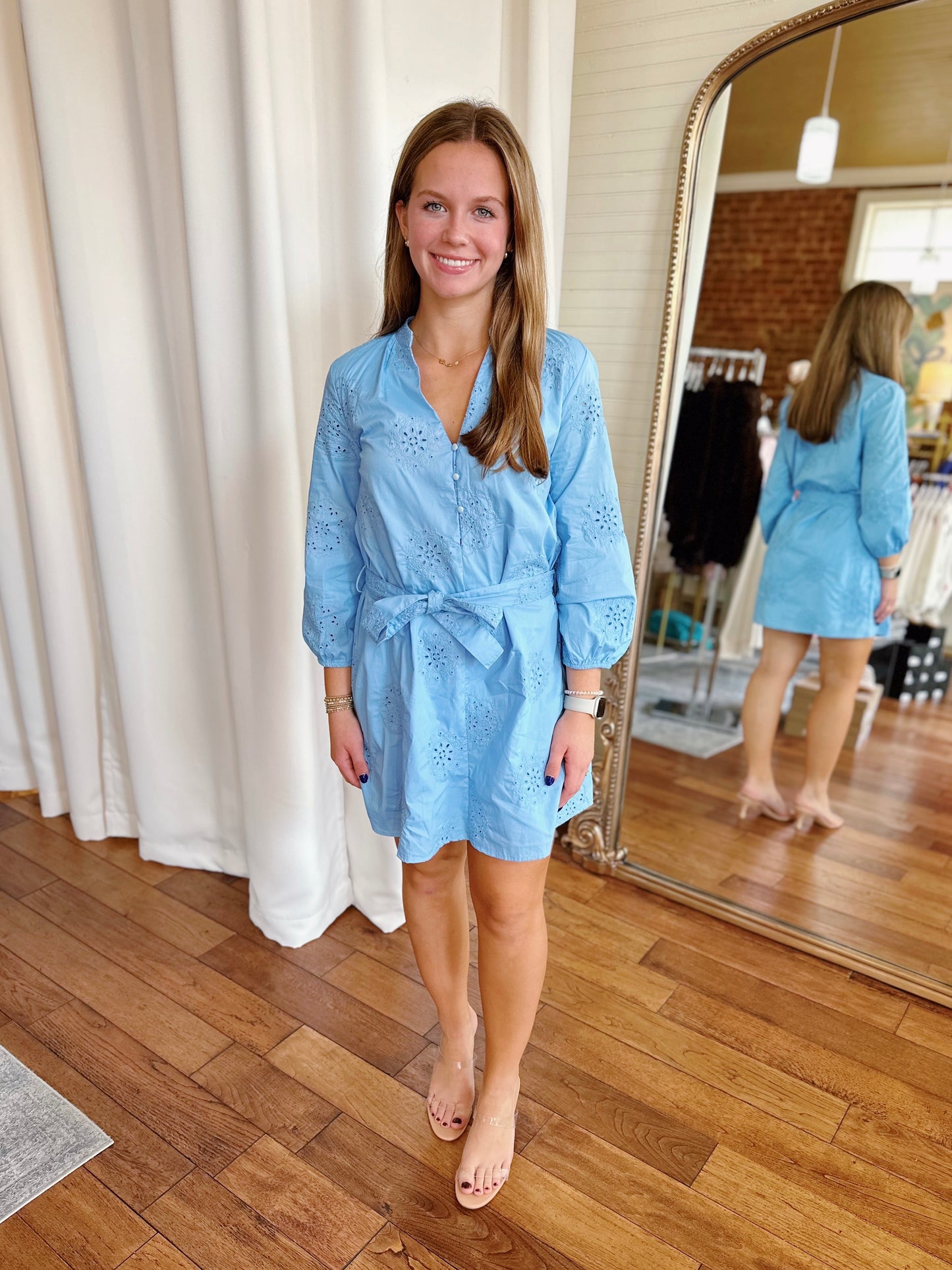 CARLIE DRESS LIGHT BLUE