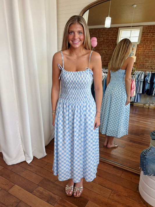 WALKER DRESS- POWDER BLUE