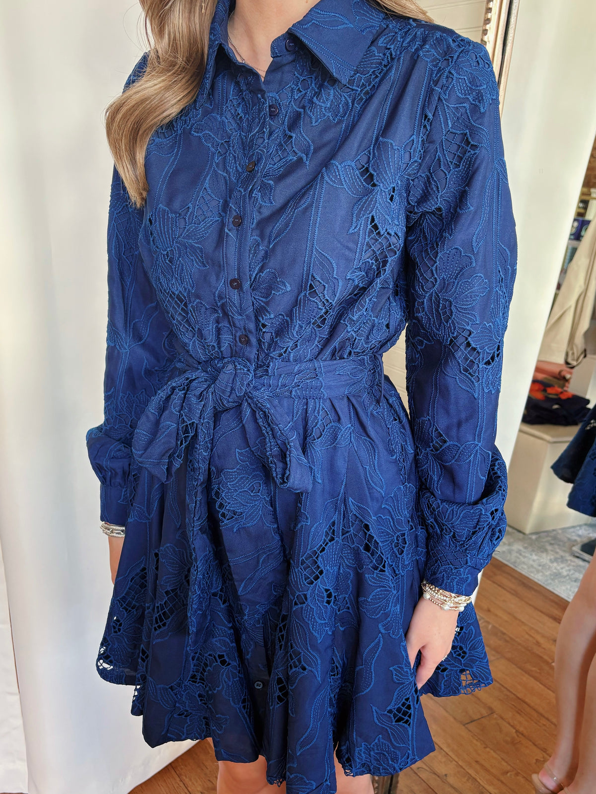CASEY DRESS- NAVY
