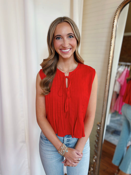 RILEY TOP- RED