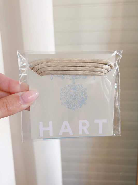 HART CORD NECKLACE- DUNE ECRU