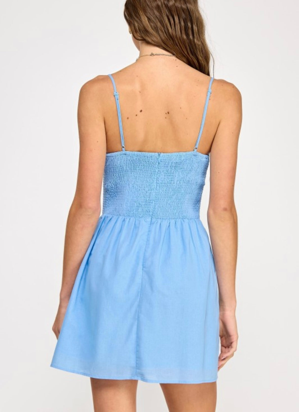 REECE DRESS- POWDER BLUE